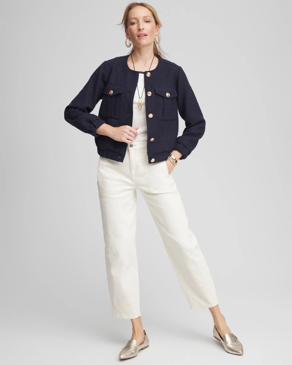 Tweed Lady Jacket Midnight Waters - Chico's