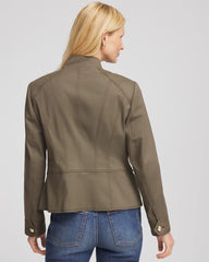 Peplum Field Jacket Nettle Leaf - Chico's