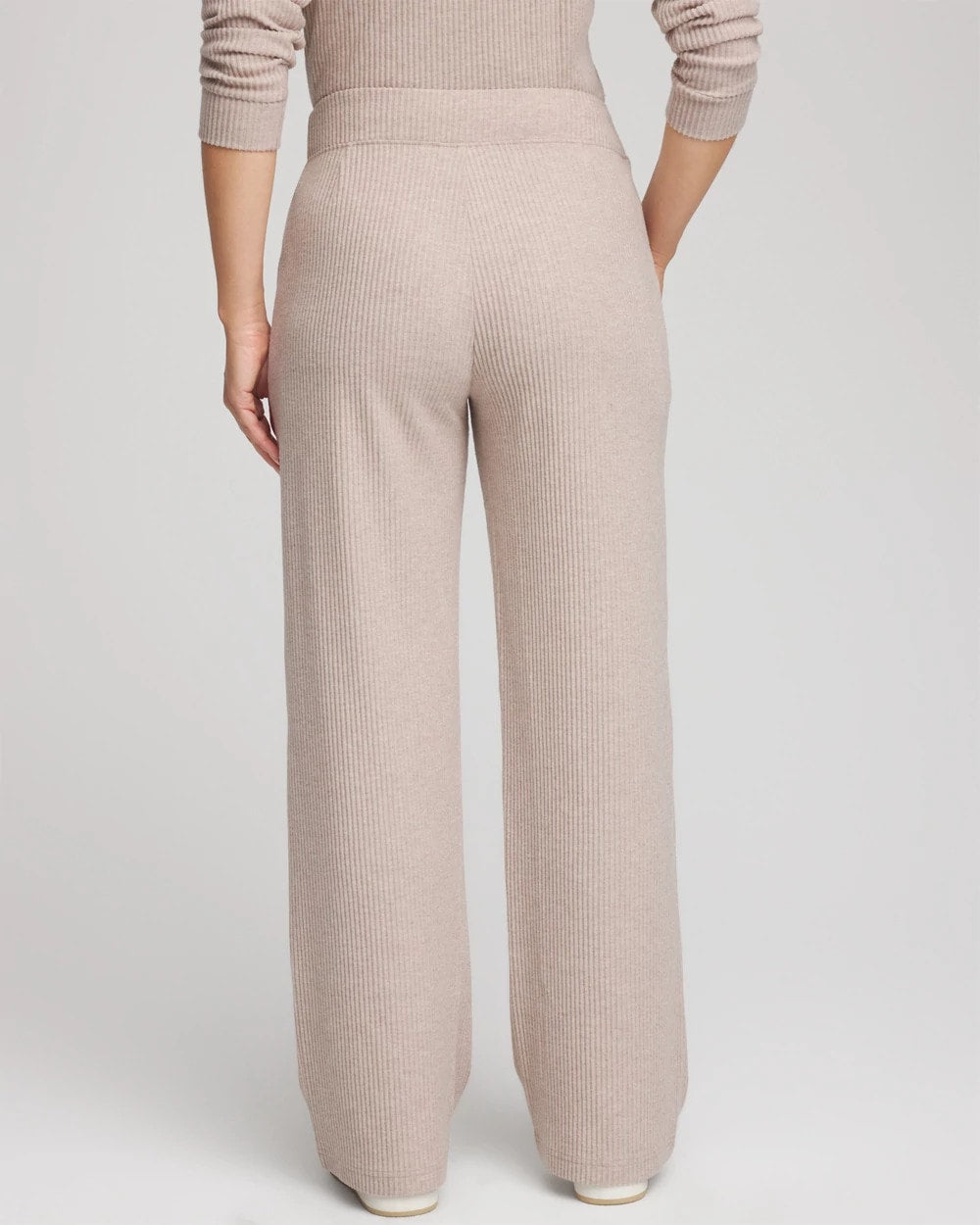 Zenergy® Brushed Ribbed Pants Light Taupe Heather - Chico's