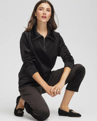 Zenergy® Velour Pullover Black - Chico's