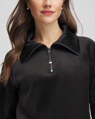 Zenergy® Velour Pullover Black - Chico's