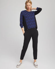 Zenergy® Jacquard Bungee Top Dark Harbor - Chico's