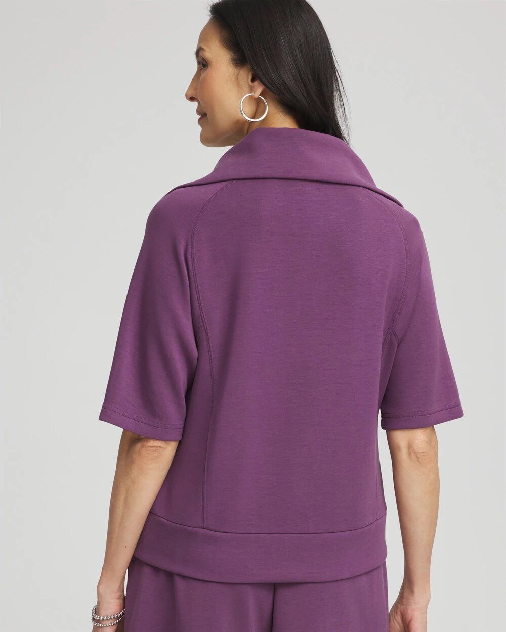 Zenergy® Soft Half-Zip Top Washed Grape - Chico's