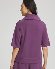 Zenergy® Soft Half-Zip Top Washed Grape - Chico's