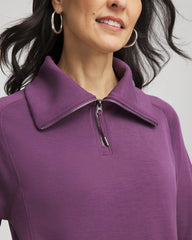 Zenergy® Soft Half-Zip Top Washed Grape - Chico's