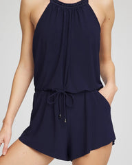Miraclesuit® Solid Piper Romper Navy - Chico's