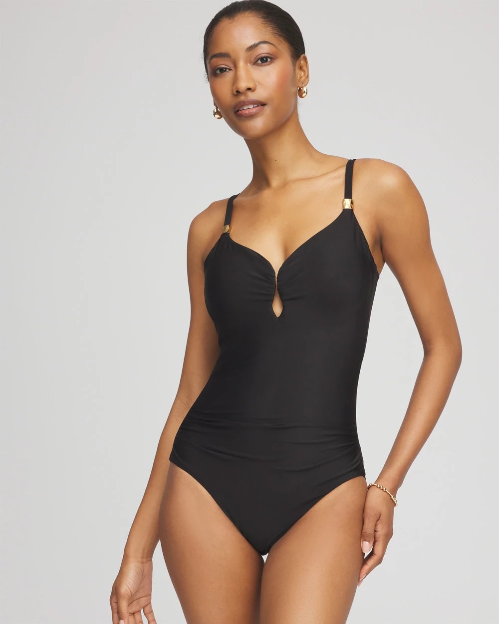 Miraclesuit® Razzle Dazzle Antheia One Piece Swimsuit Black - Chico's