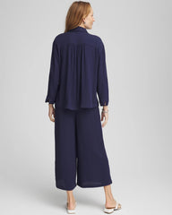 Chico's Beach Swimsuit Cover-Up Set Passport Blue - Chico's