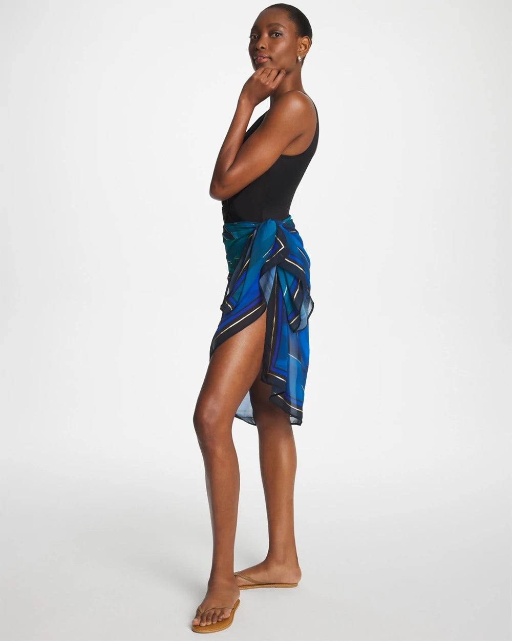 Miraclesuit® Maldiva Pareo Blue Multi - Chico's