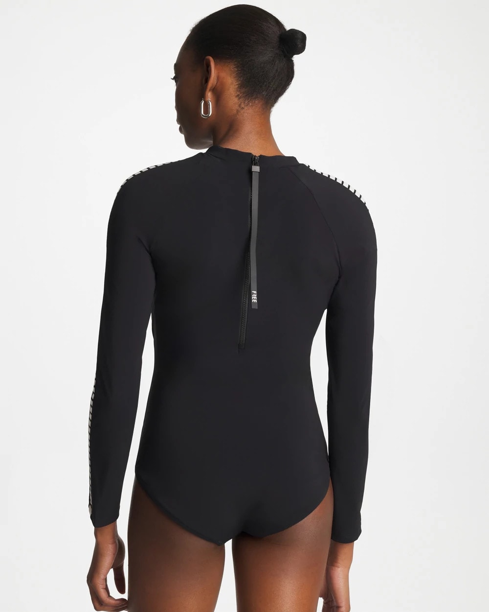 Gottex Coco Long Sleeve One Piece Black/White - Chico's