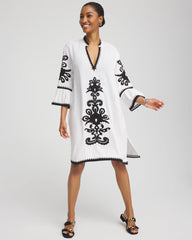 Embroidered Beach Swimsuit Cover Up Alabaster - Chico's