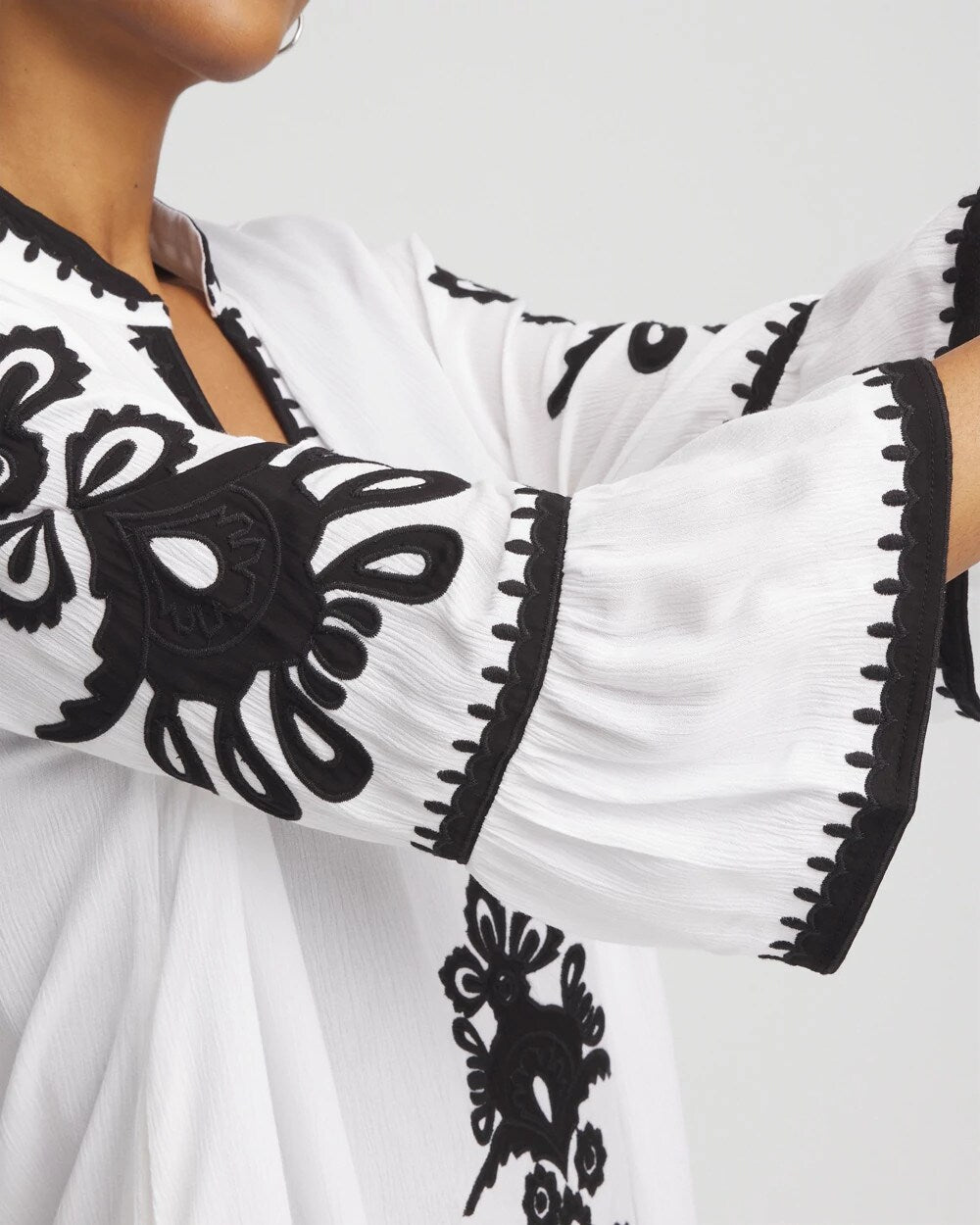 Embroidered Beach Swimsuit Cover Up Alabaster - Chico's