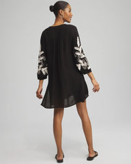 Embroidered Coverup Dress Black - Chico's