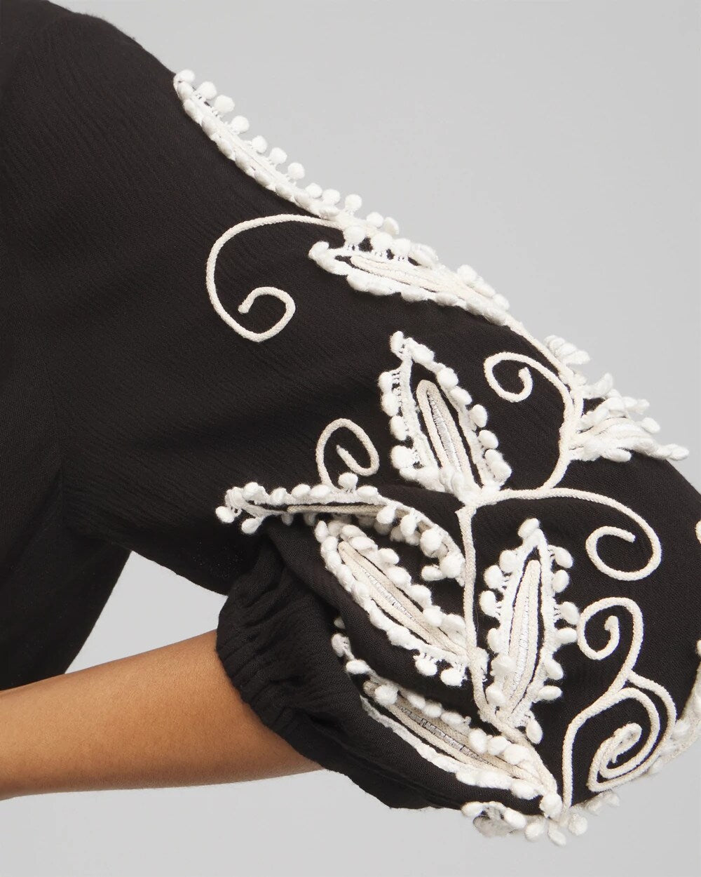 Embroidered Coverup Dress Black - Chico's