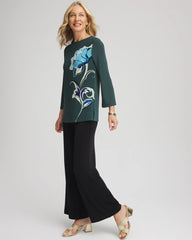 Travelers™ Artisanal Boatneck Tunic Darkest Spruce - Chico's