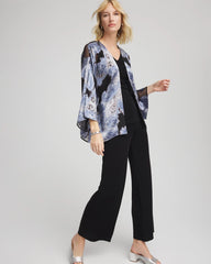 Travelers™ Collection Paisley Burnout Jacket Canyon Blue - Chico's