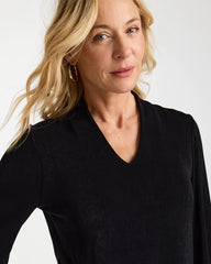 Travelers™ V-Neck Kimono Top Travelers Black - Chico's