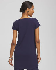 Travelers™ Knit Tunic Passport Blue - Chico's