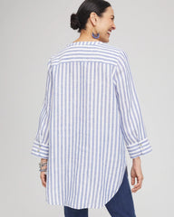 No Iron™ Linen Tunic Indigo - Chico's