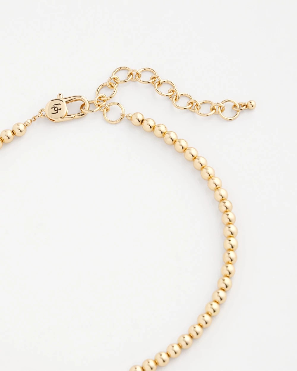 Golden Beaded Necklace Gold - Chico's