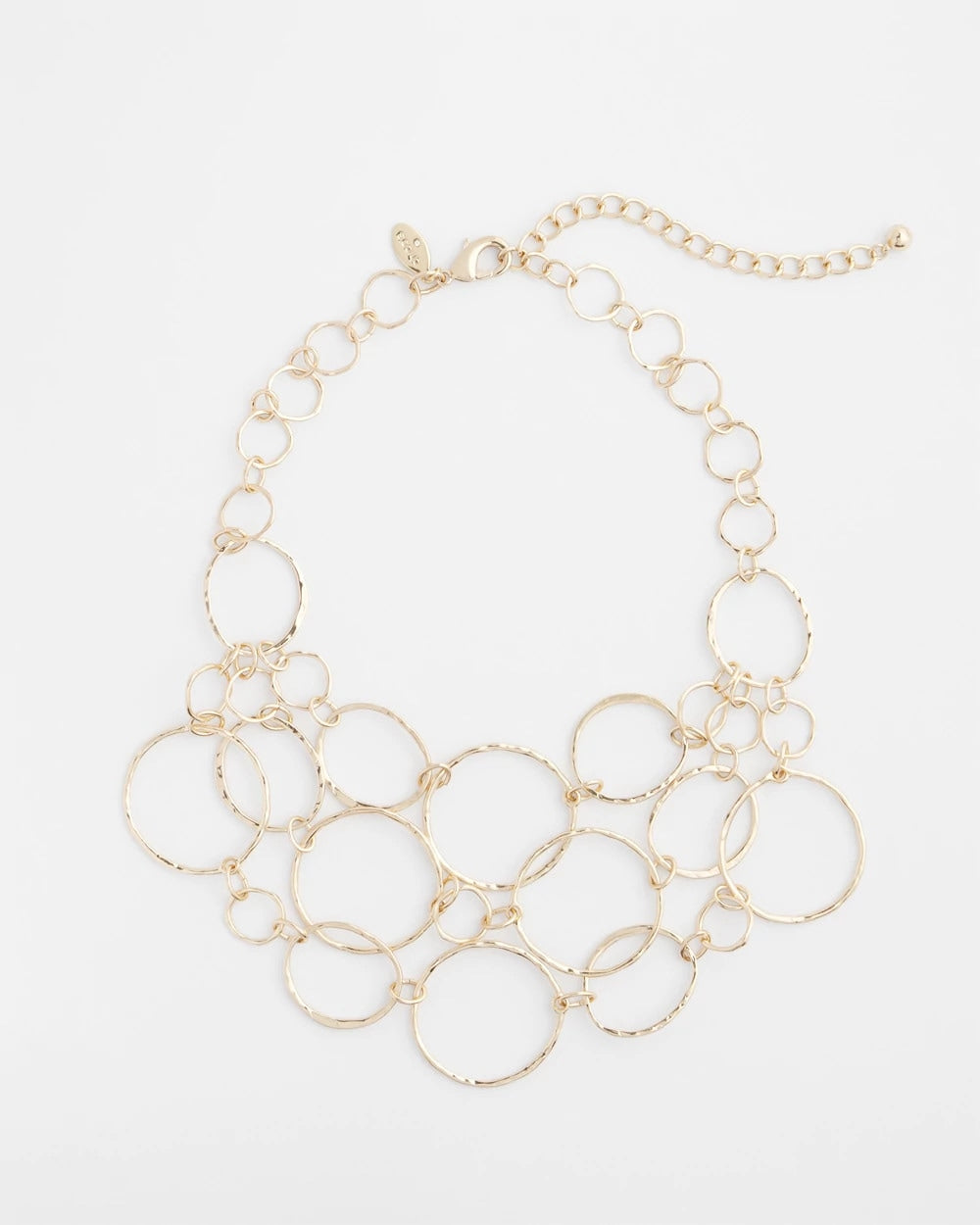 Short Goldtone Multi-Strand Link Necklace Gold - Chico's