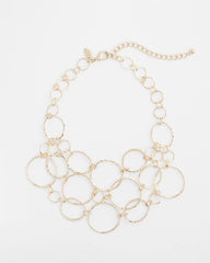 Short Goldtone Multi-Strand Link Necklace Gold - Chico's