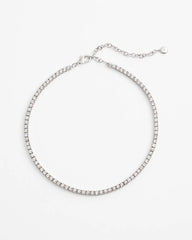 Silver Tennis Necklace Silver - Chico's