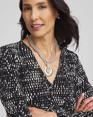 Silver Tennis Necklace Silver - Chico's