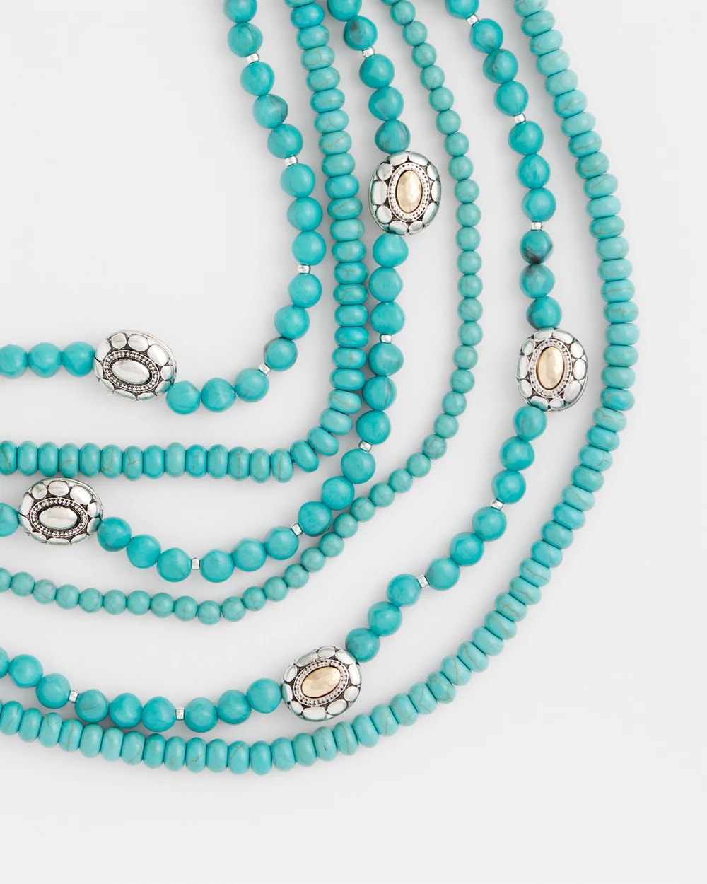 Turquoise Multistrand Bib Necklace Turquoise - Chico's