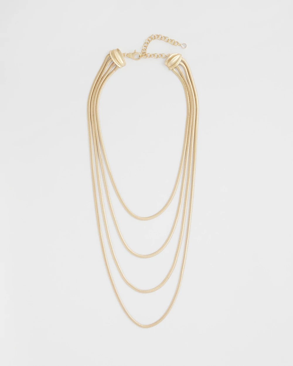 Multi-Layer Snake Chain Necklace Gold - Chico's