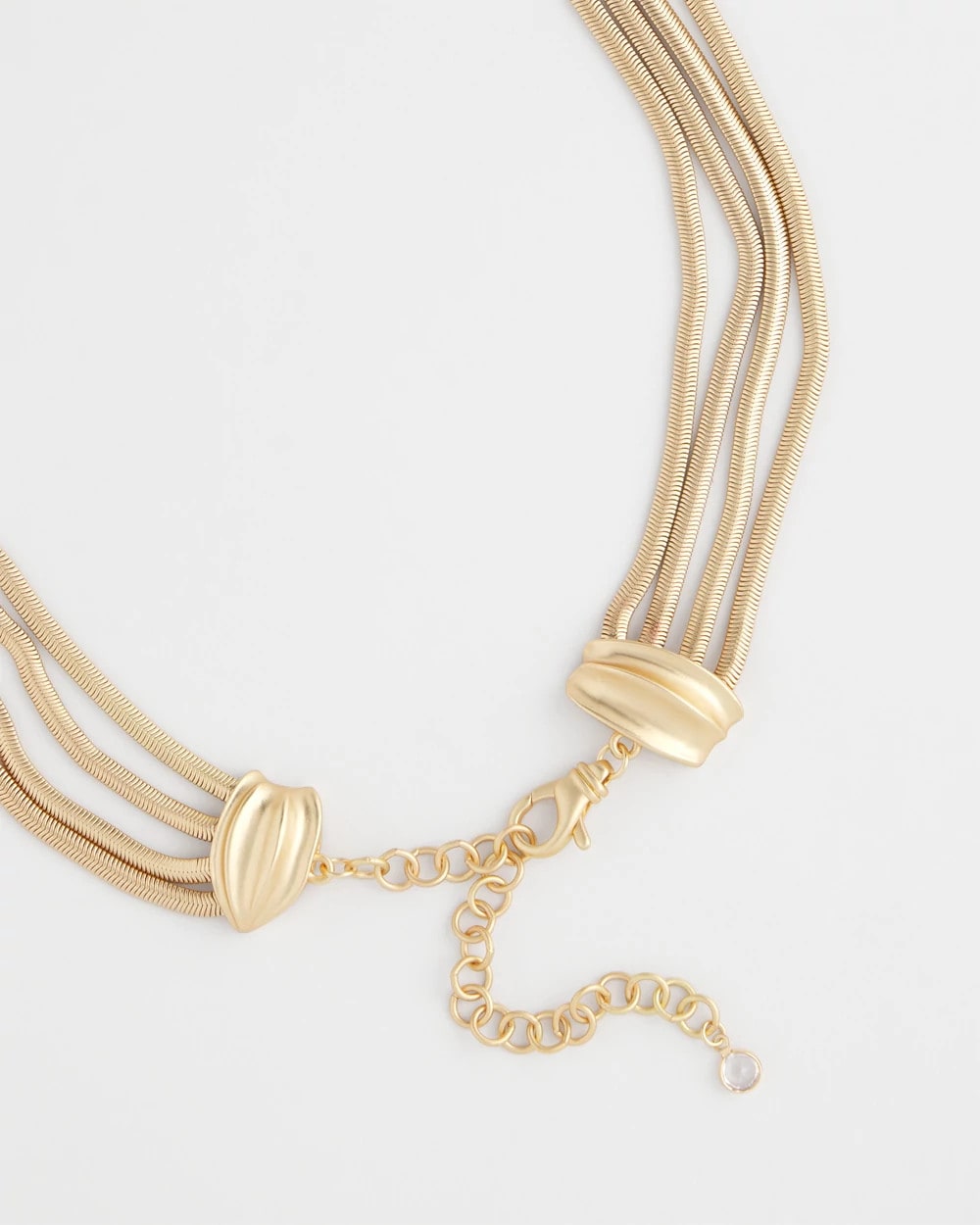 Multi-Layer Snake Chain Necklace Gold - Chico's