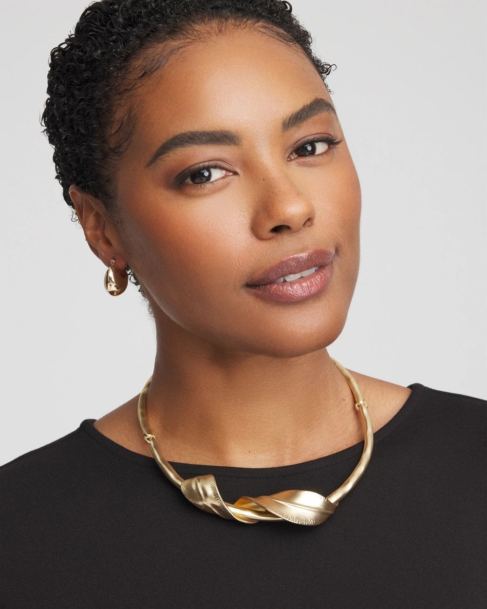 Golden Leafy Collar Necklace Gold - Chico's