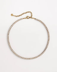 Vintage Tennis Necklace Gold - Chico's