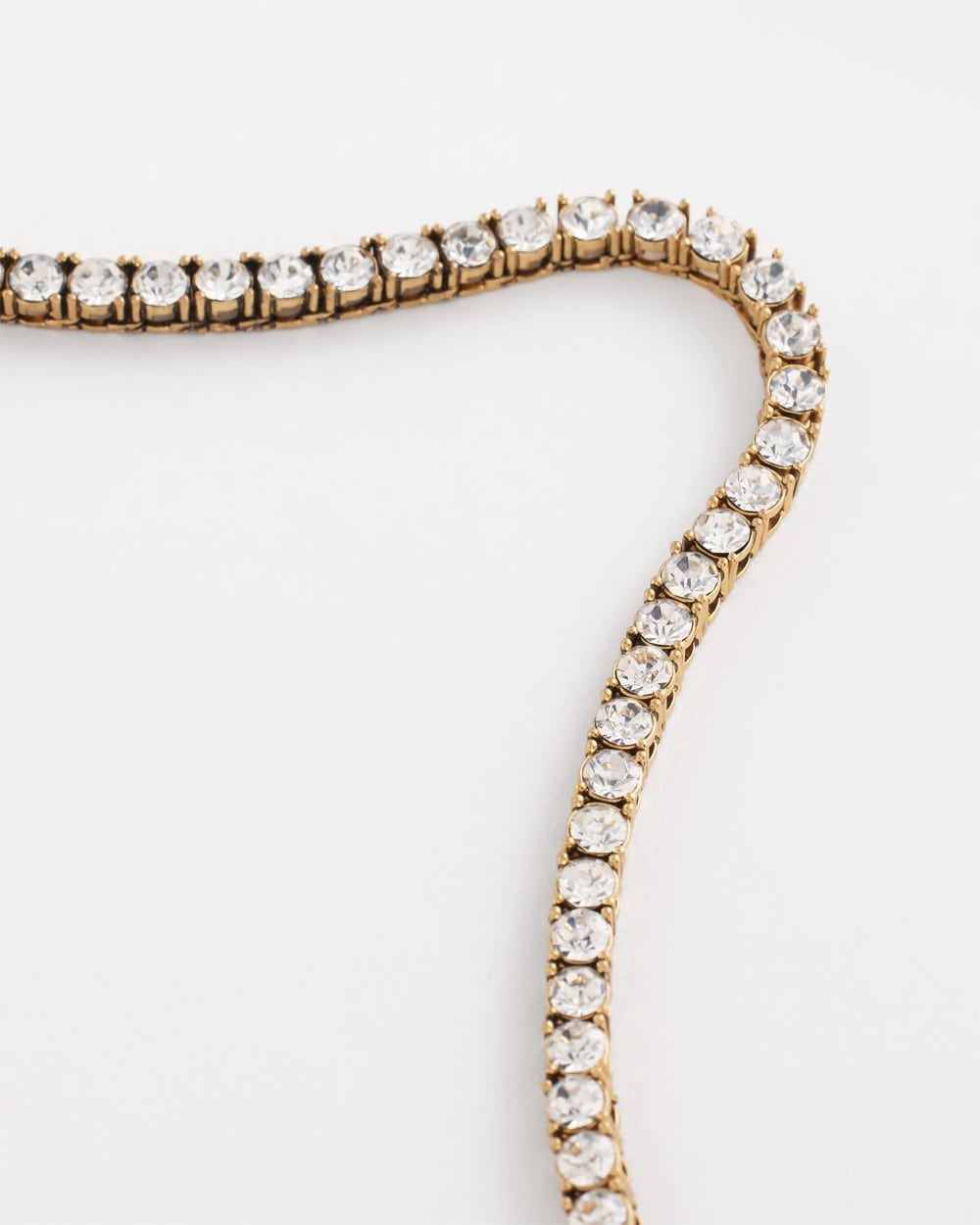 Vintage Tennis Necklace Gold - Chico's