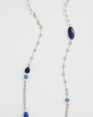 Blue Accent Long Single Strand Necklace Blue - Chico's