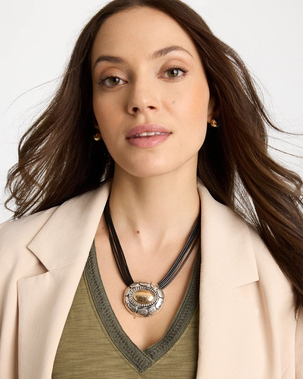 Mixed Metal Pendant Necklace Mixed Metals - Chico's