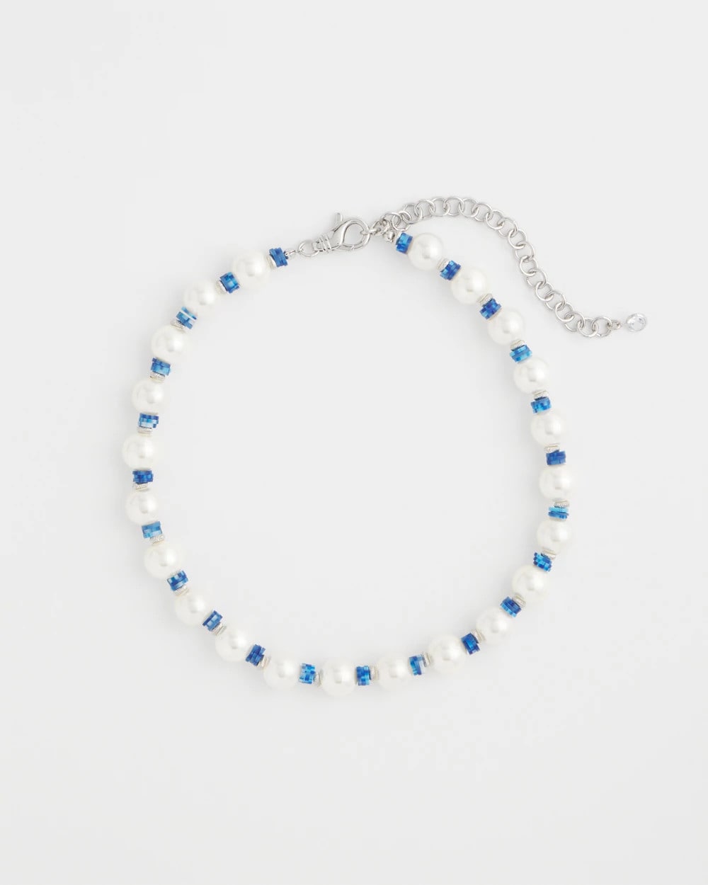Short Pearl Blue Necklace Blue - Chico's