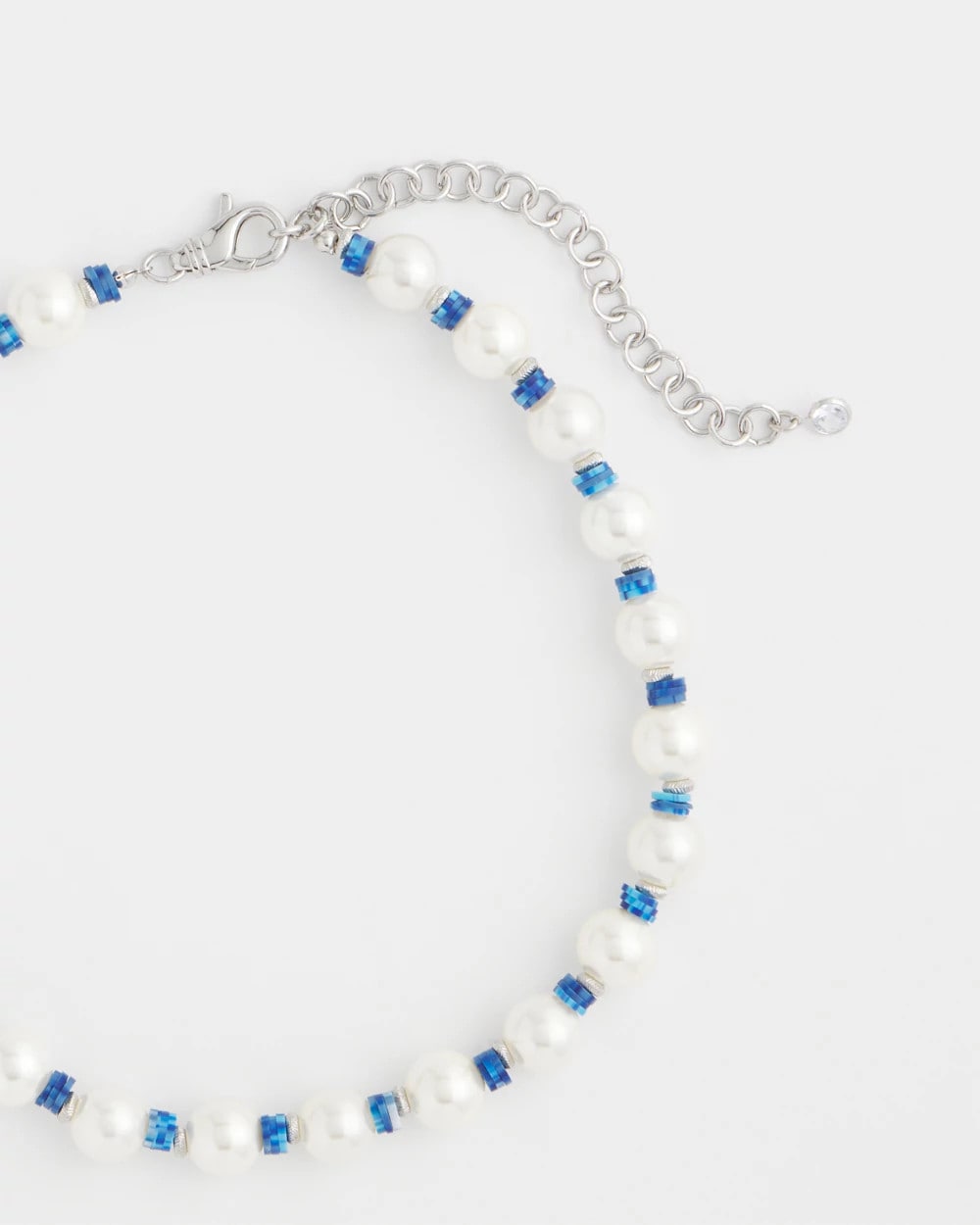 Short Pearl Blue Necklace Blue - Chico's