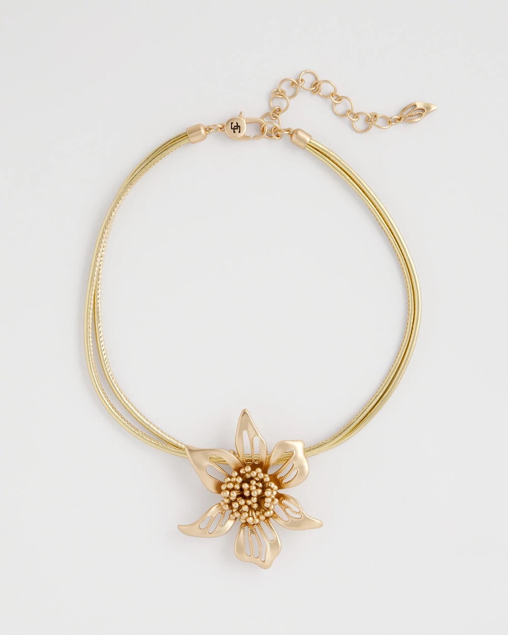 Gold Flower Pendant Necklace Gold - Chico's