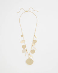 Gold Long Single Strand Necklace Gold - Chico's