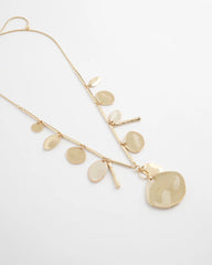 Gold Long Single Strand Necklace Gold - Chico's