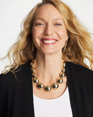 Gold Pebble Collar Necklace Gold - Chico's