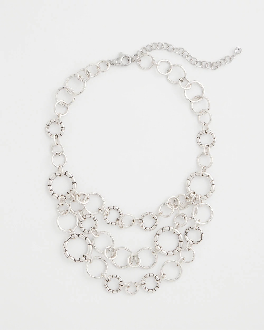 Silver Multistrand Bib Necklace Silver - Chico's
