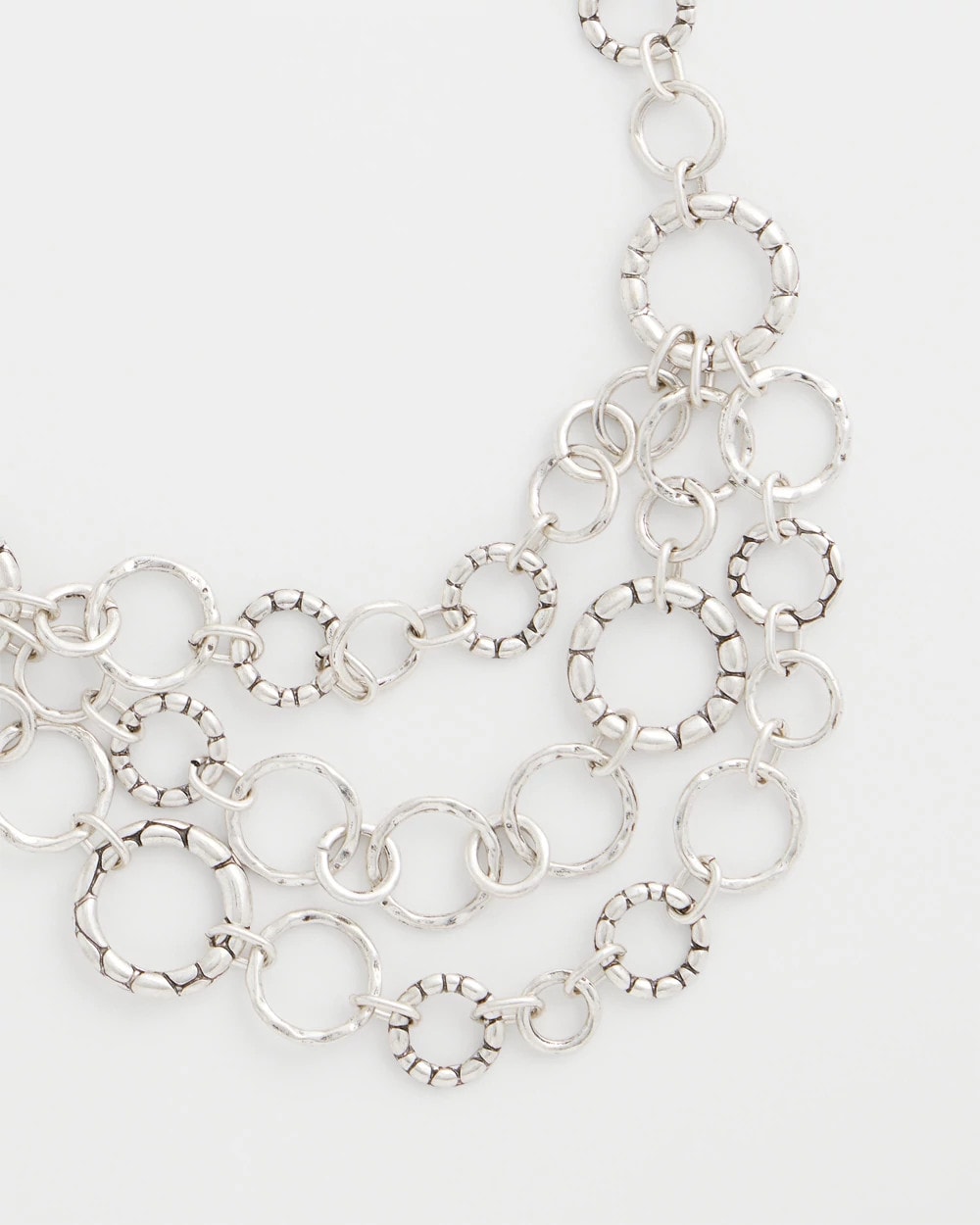 Silver Multistrand Bib Necklace Silver - Chico's