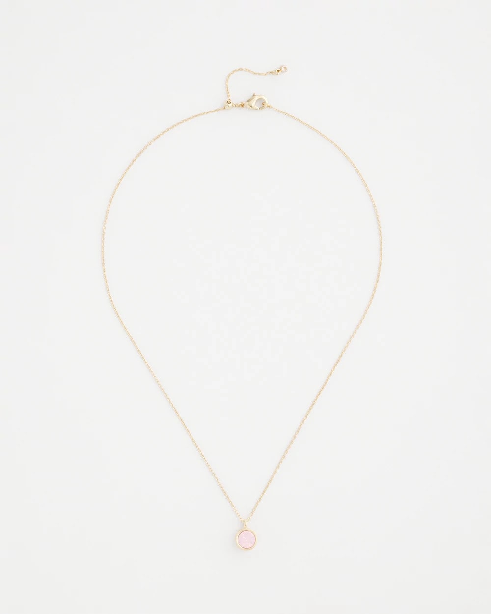 Pink Fine Single Strand Necklace Pink - Chico's