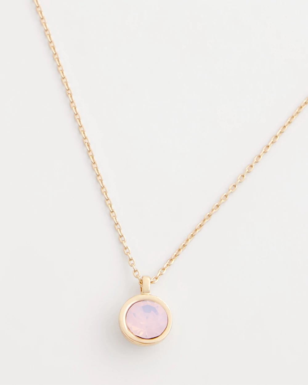 Pink Fine Single Strand Necklace Pink - Chico's