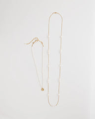 Convertible Faux Pearl Necklace Pearl - Chico's