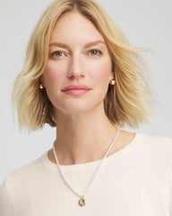 Convertible Faux Pearl Necklace Pearl - Chico's