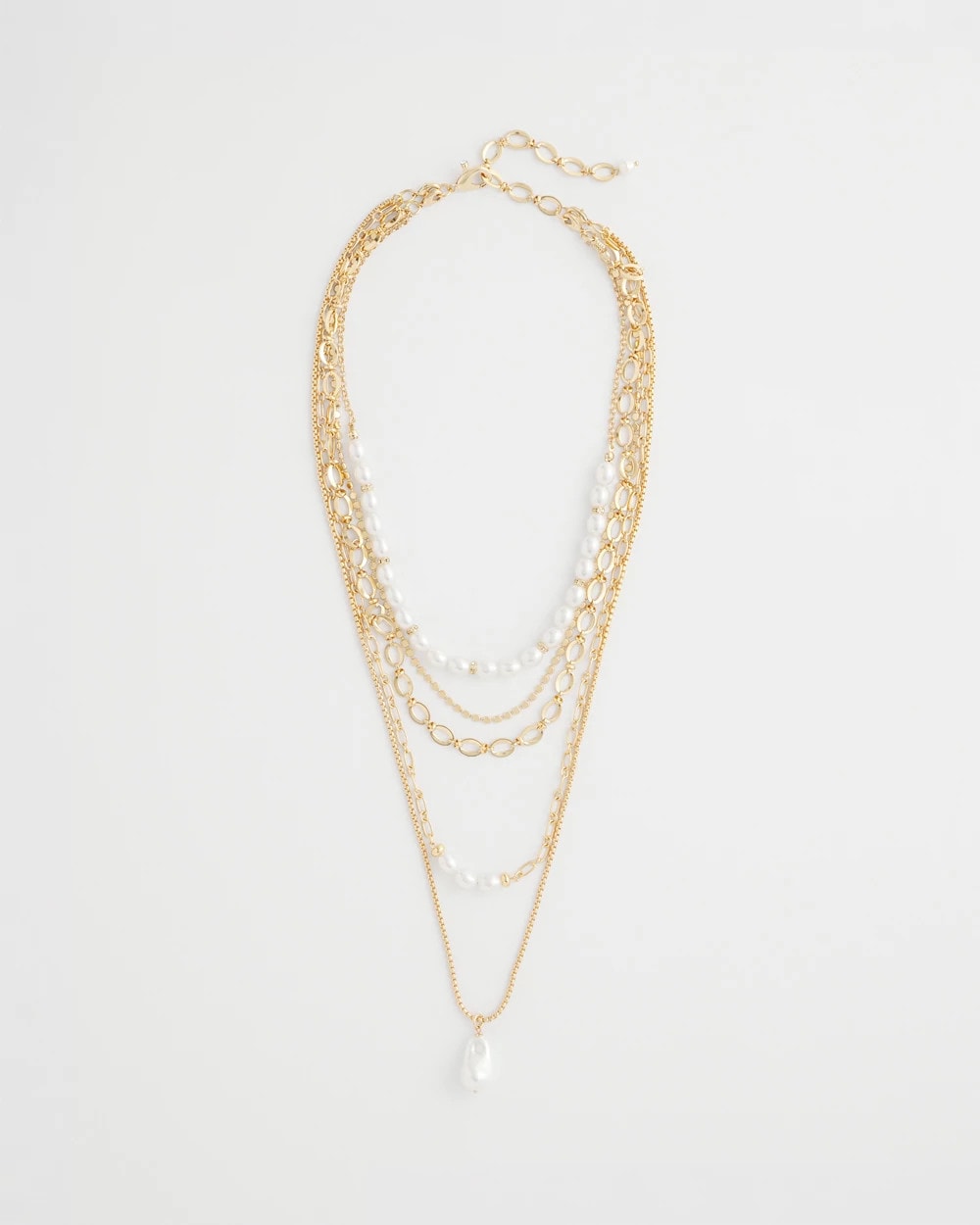 Convertible Pearl Multistrand Necklace Pearl - Chico's