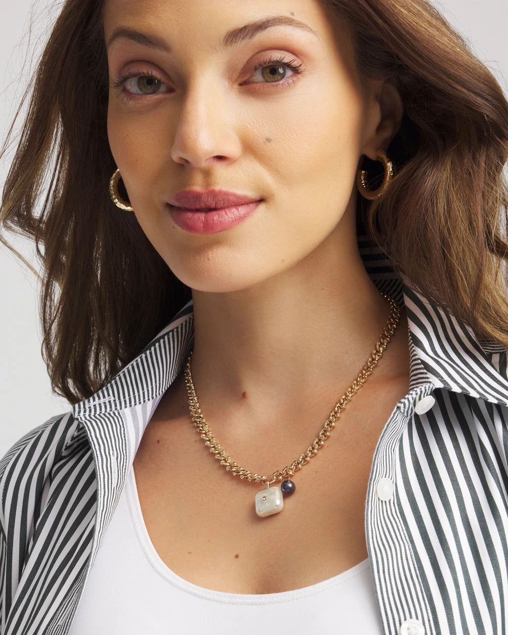 Freshwater Pearl Pendant Necklace Gold - Chico's
